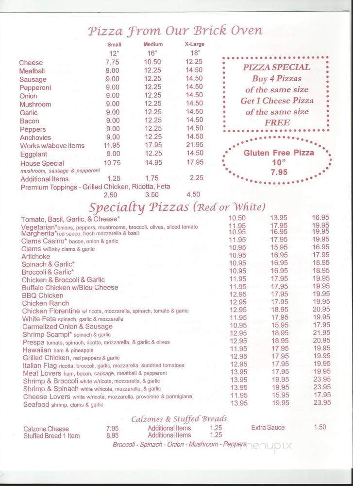 Litchfield Pizza - Litchfield, CT menu_pic