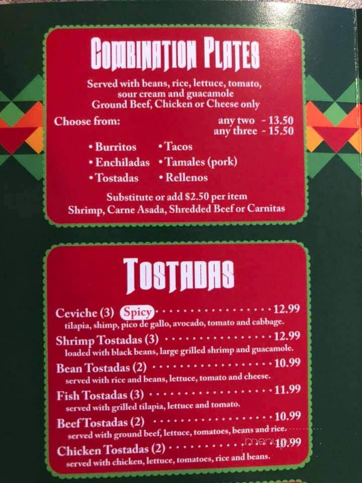Garlic Onions Mexican Grill - Pueblo, CO menu_pic