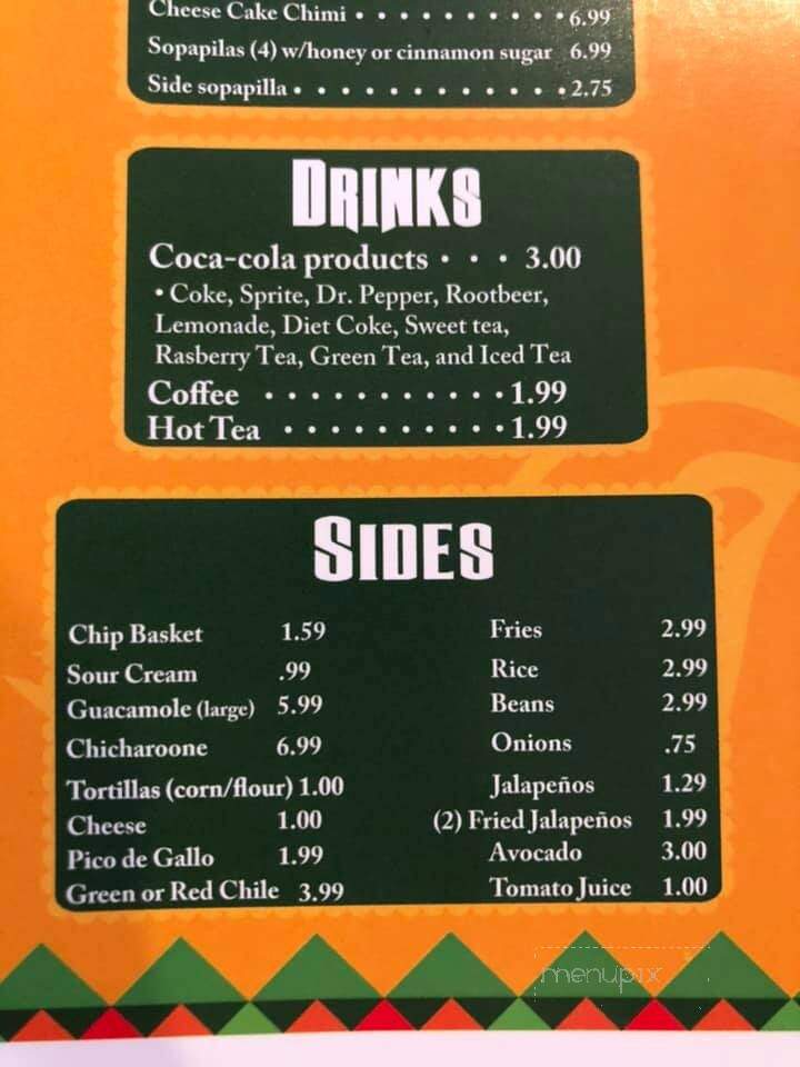 Garlic Onions Mexican Grill - Pueblo, CO menu_pic