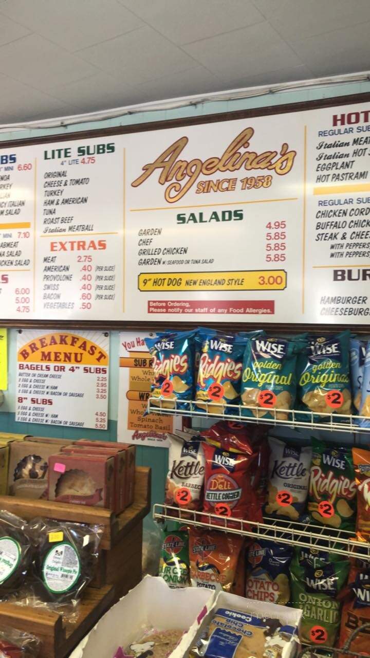 Angelina's Submarine Shop - Adams, MA menu_pic