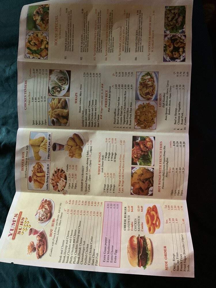 Yum's Chinese Carry Out - Memphis, TN menu_pic