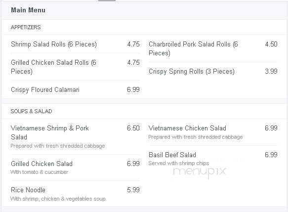 Rice Noodle - Sacramento, CA menu_pic