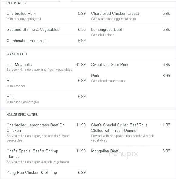 Rice Noodle - Sacramento, CA menu_pic