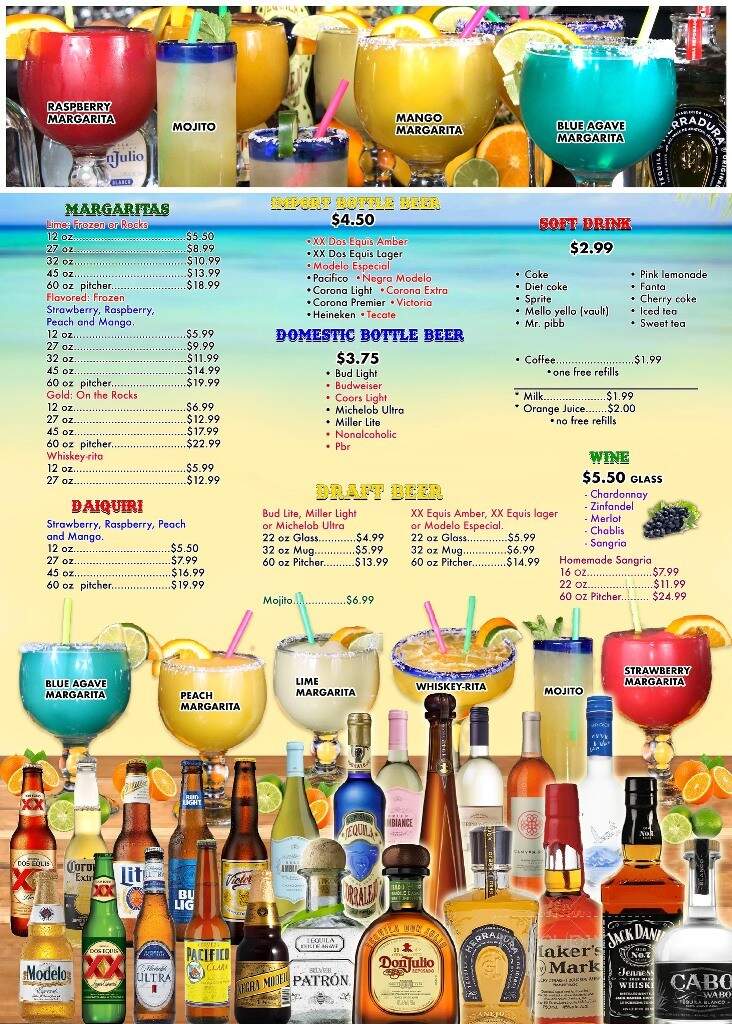 The Yellow Cactus - Floyds Knobs, IN menu_pic