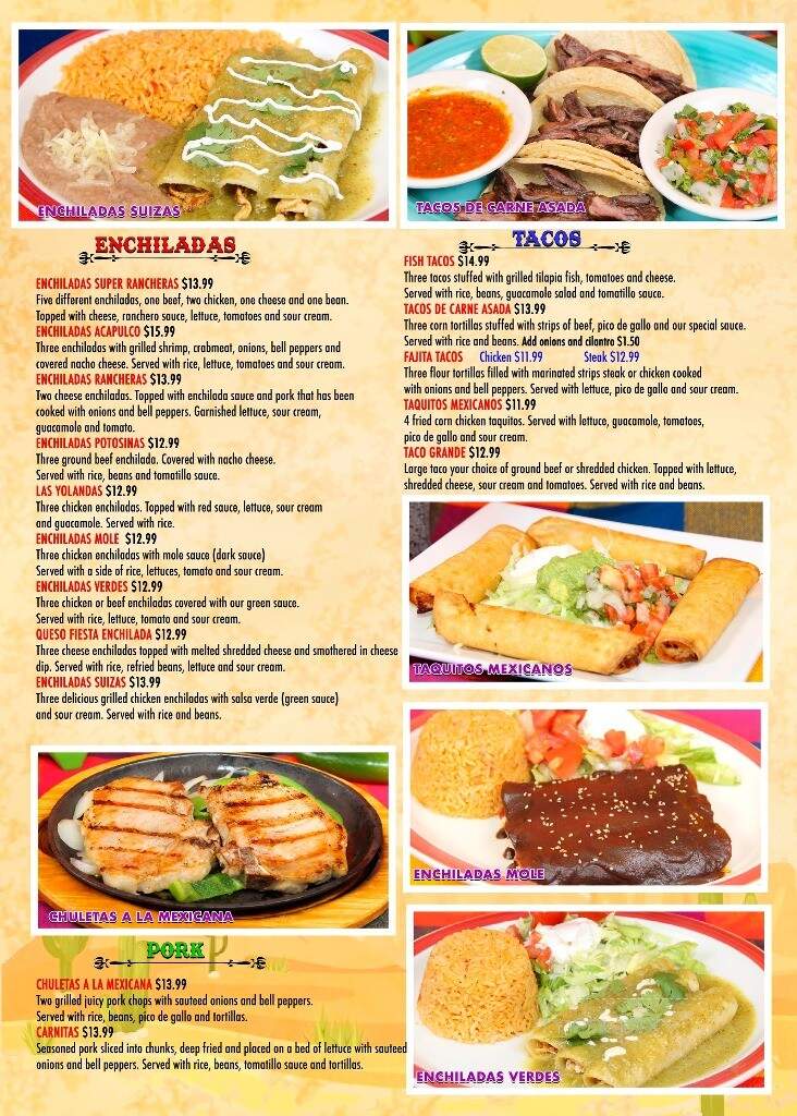 The Yellow Cactus - Floyds Knobs, IN menu_pic