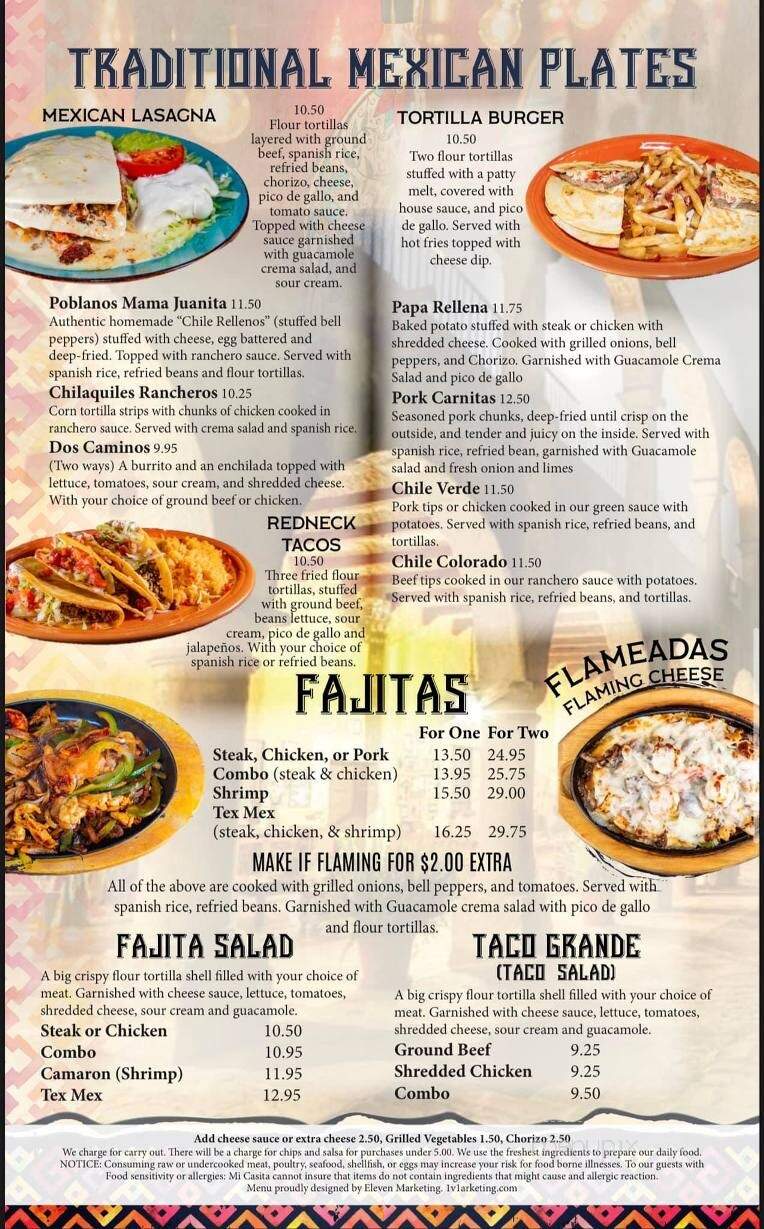 Mi Casita Southside - Southside, AL menu_pic