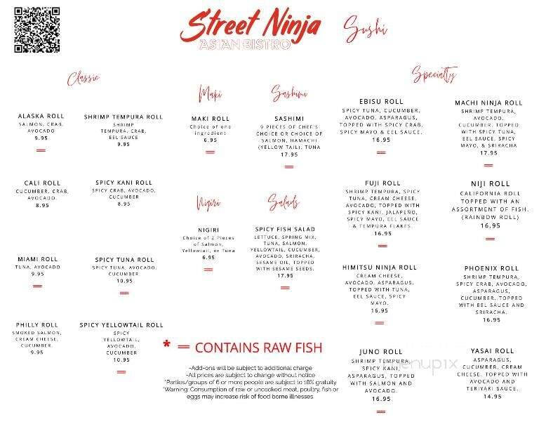 Street Ninja - Bentonville, AR menu_pic
