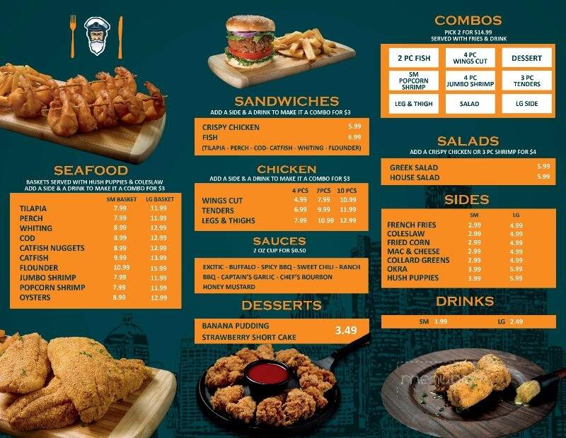 The Captain's Table - Greensboro, NC menu_pic