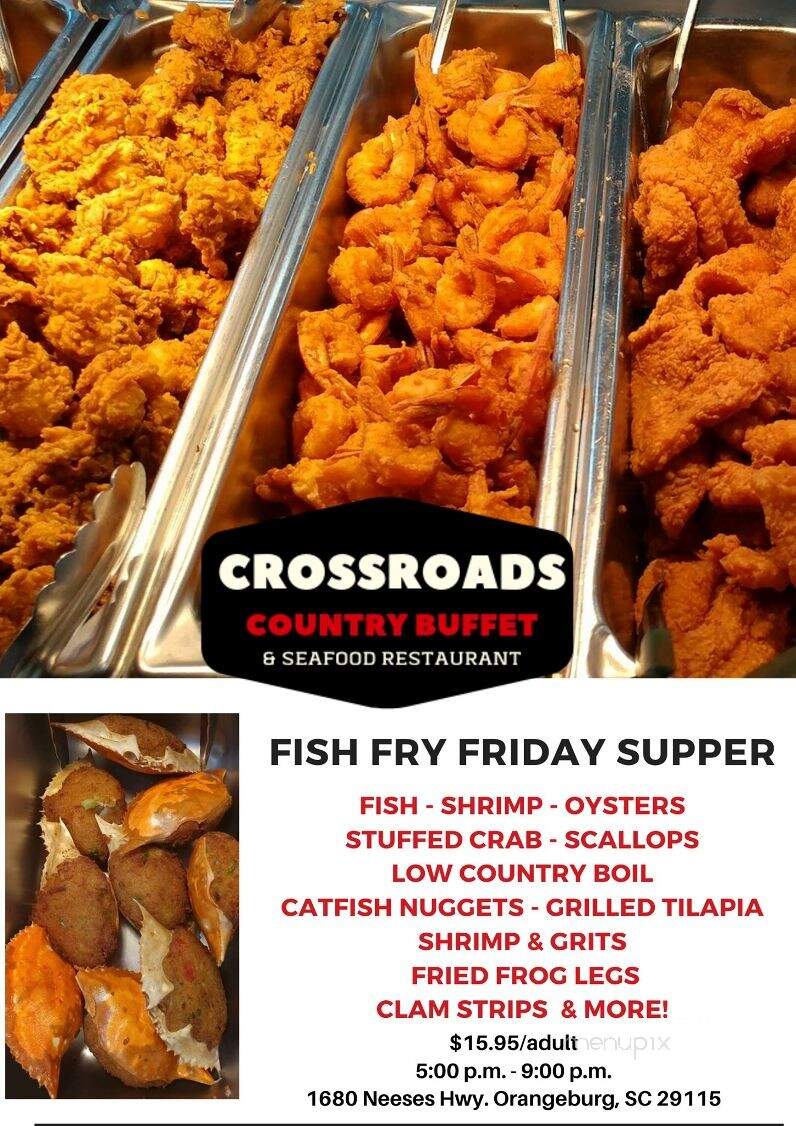 CrossRoads Country Buffet & Seafood - Orangeburg, SC menu_pic