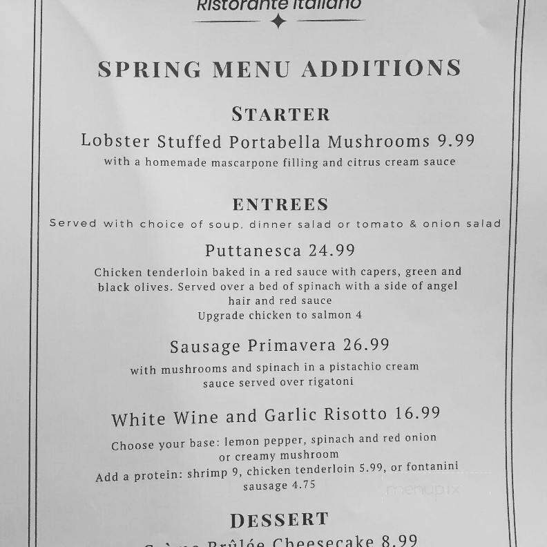 Salvatore's Ristorante - Vermilion, OH menu_pic