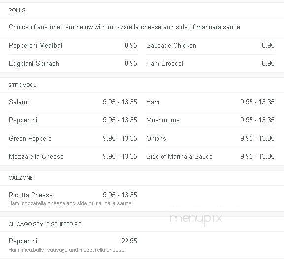 La Piazza - Raleigh, NC menu_pic