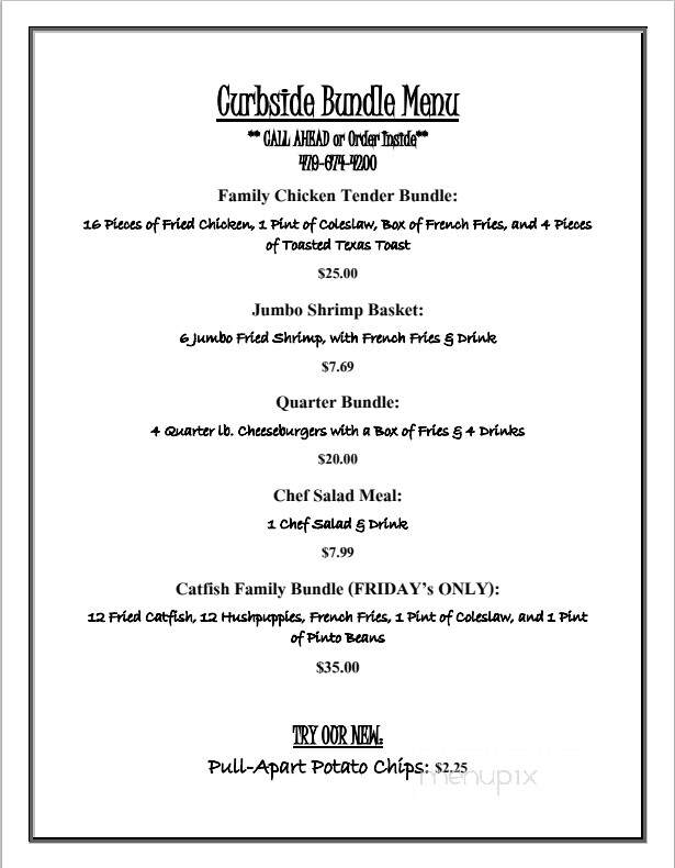 Main Street Grill - Lavaca, AR menu_pic