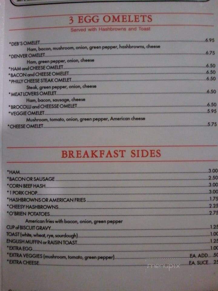 Deb's Squeeze Inn - Milton, WI menu_pic