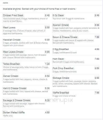 Tattles Bar & Grill - Preston, ID menu_pic
