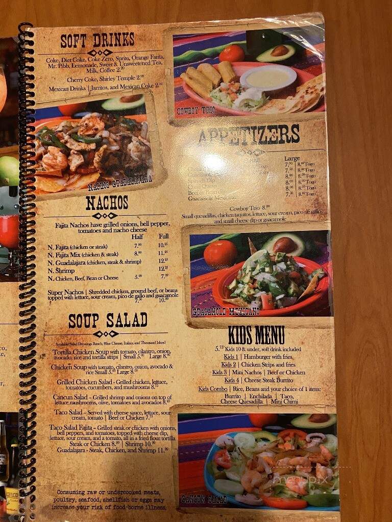 Los Cowboys II Mexican Restaurant - Buchanan, GA menu_pic
