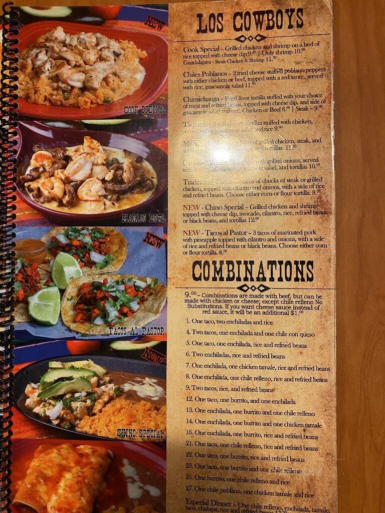 Los Cowboys II Mexican Restaurant - Buchanan, GA menu_pic