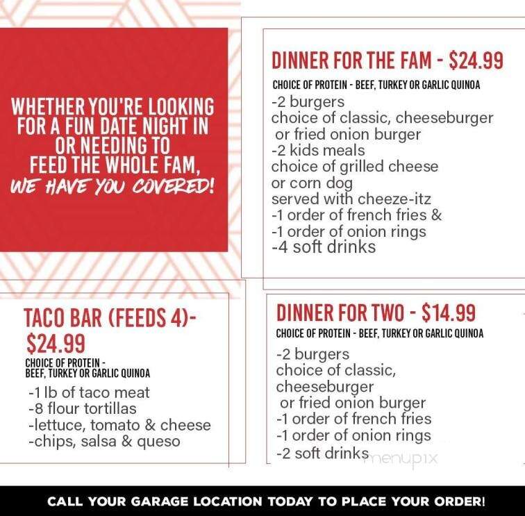Smitty's Garage Burgers and Beer - Broken Arrow, OK menu_pic