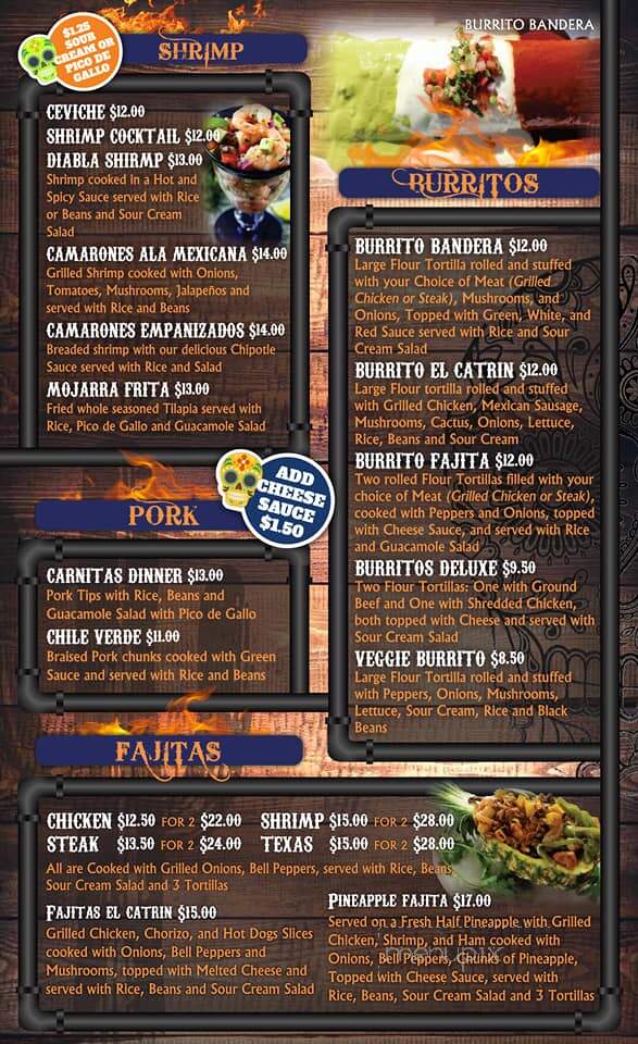 El Catrin Mexican Grill - Middleburg, FL menu_pic