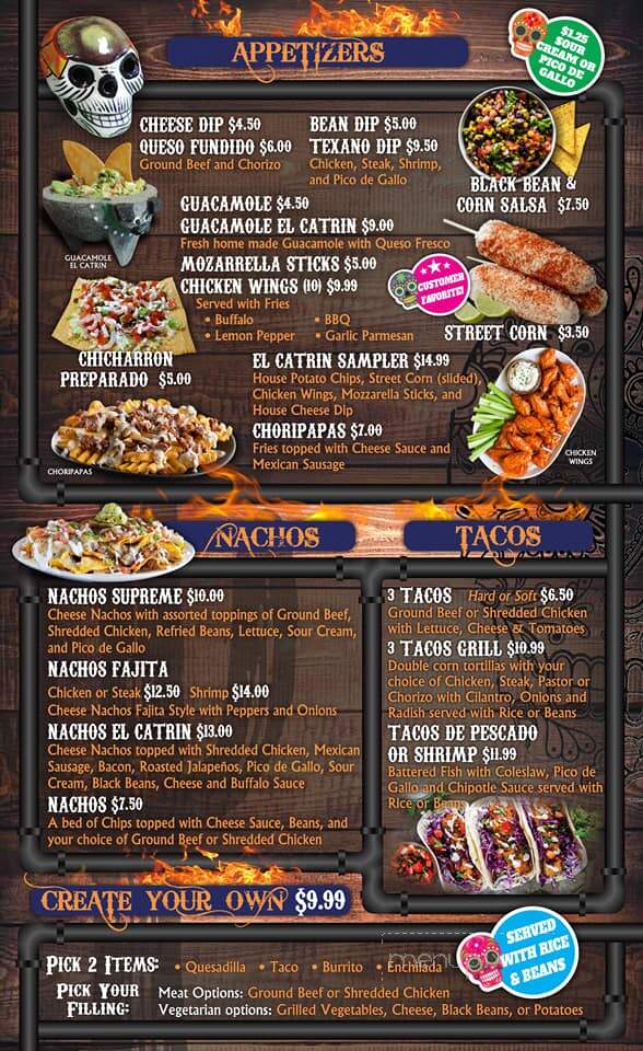 El Catrin Mexican Grill - Middleburg, FL menu_pic