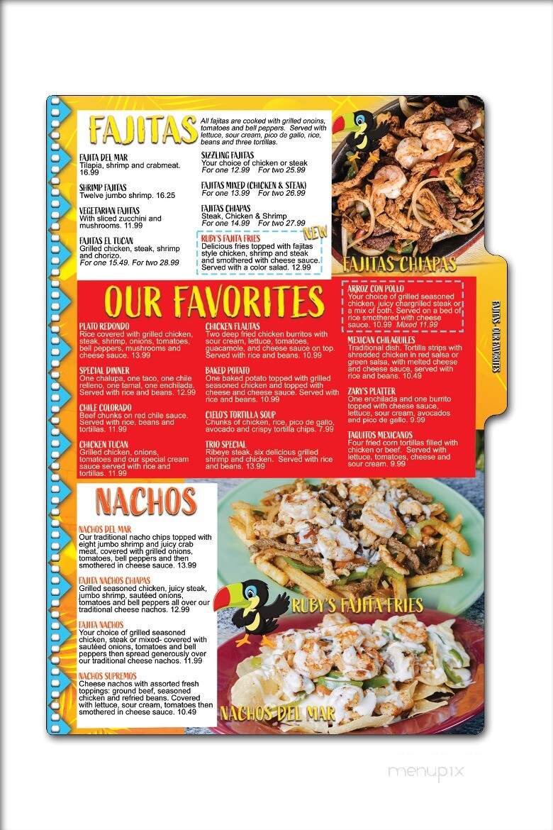 El Tucan - Owensboro, KY menu_pic