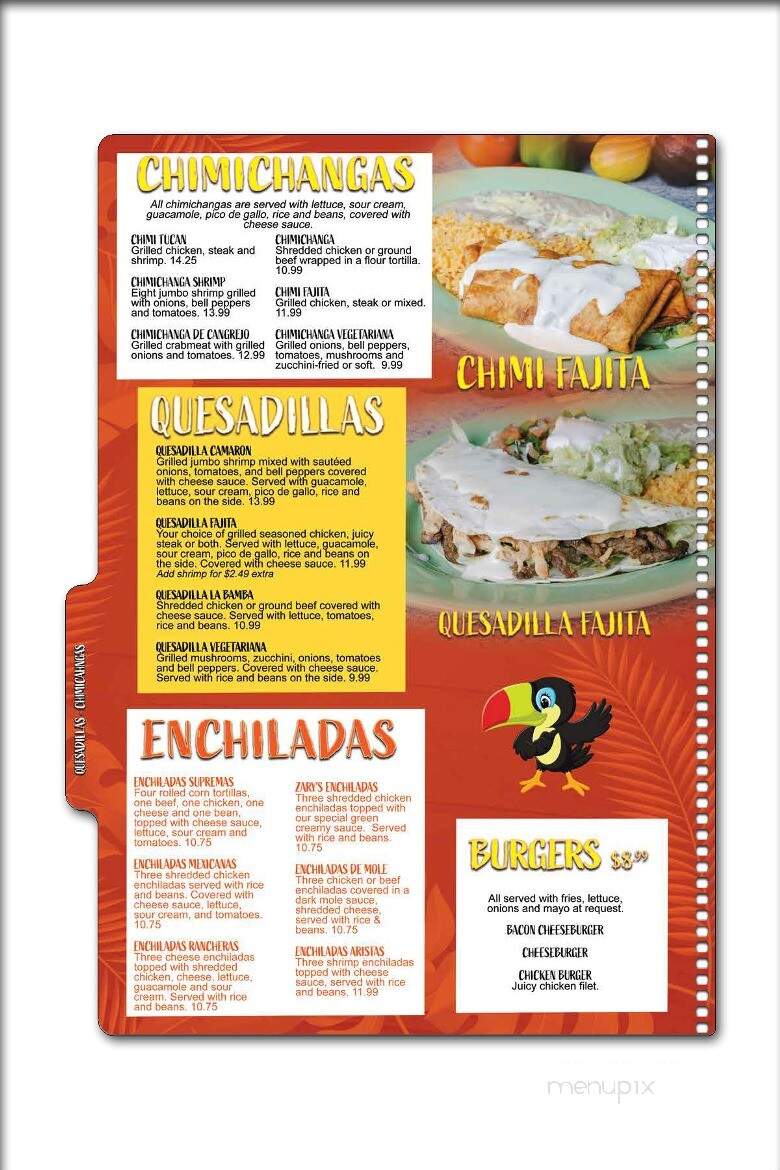 El Tucan - Owensboro, KY menu_pic