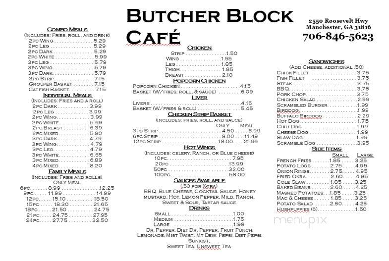 Butcher Cafe - Manchester, GA