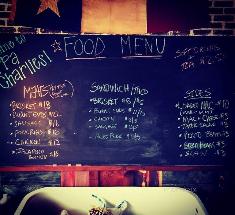 Papa Charlie's Barbeque - Cypress, TX menu_pic