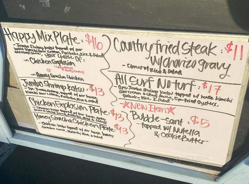 Happy Belly Eatery - Honolulu, HI menu_pic