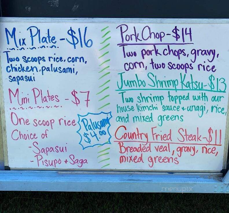 Happy Belly Eatery - Honolulu, HI menu_pic
