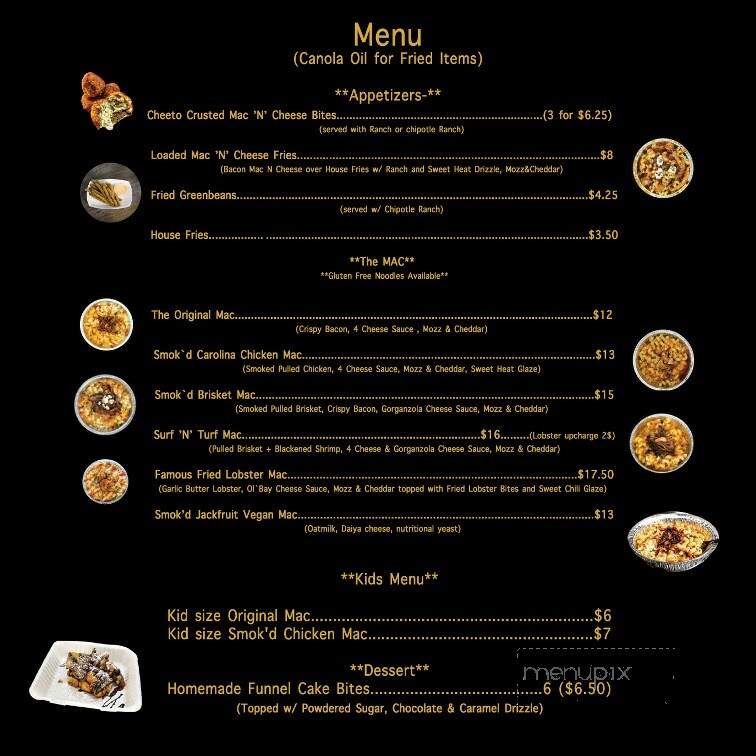 Smokiin Mac - Greensboro, NC menu_pic