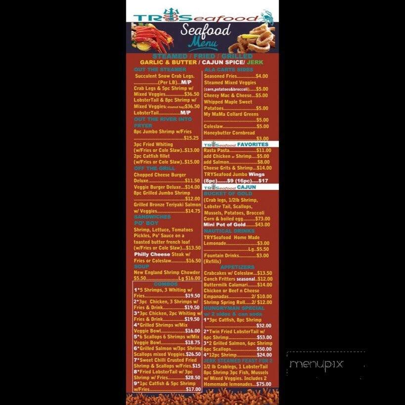 TrySeafood - Cary, NC menu_pic