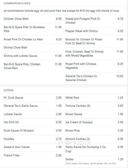 Green Dragon Restaurant - Bronx, NY menu_pic