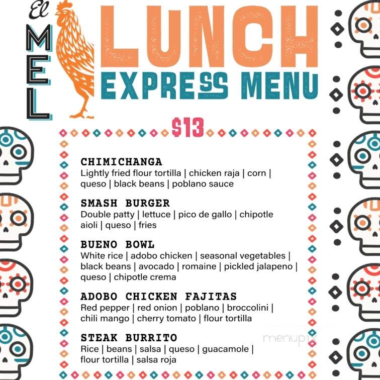 El Melvin Cocina Mexicana - Sarasota, FL menu_pic