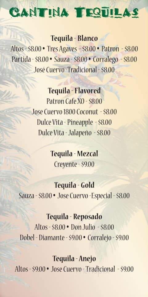 Salty Lime Cantina - Palm Harbor, FL menu_pic