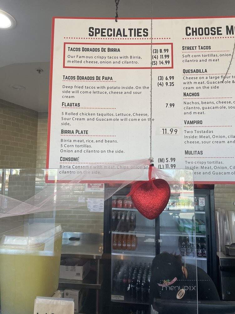 Tacos El Goloso - Torrance, CA menu_pic