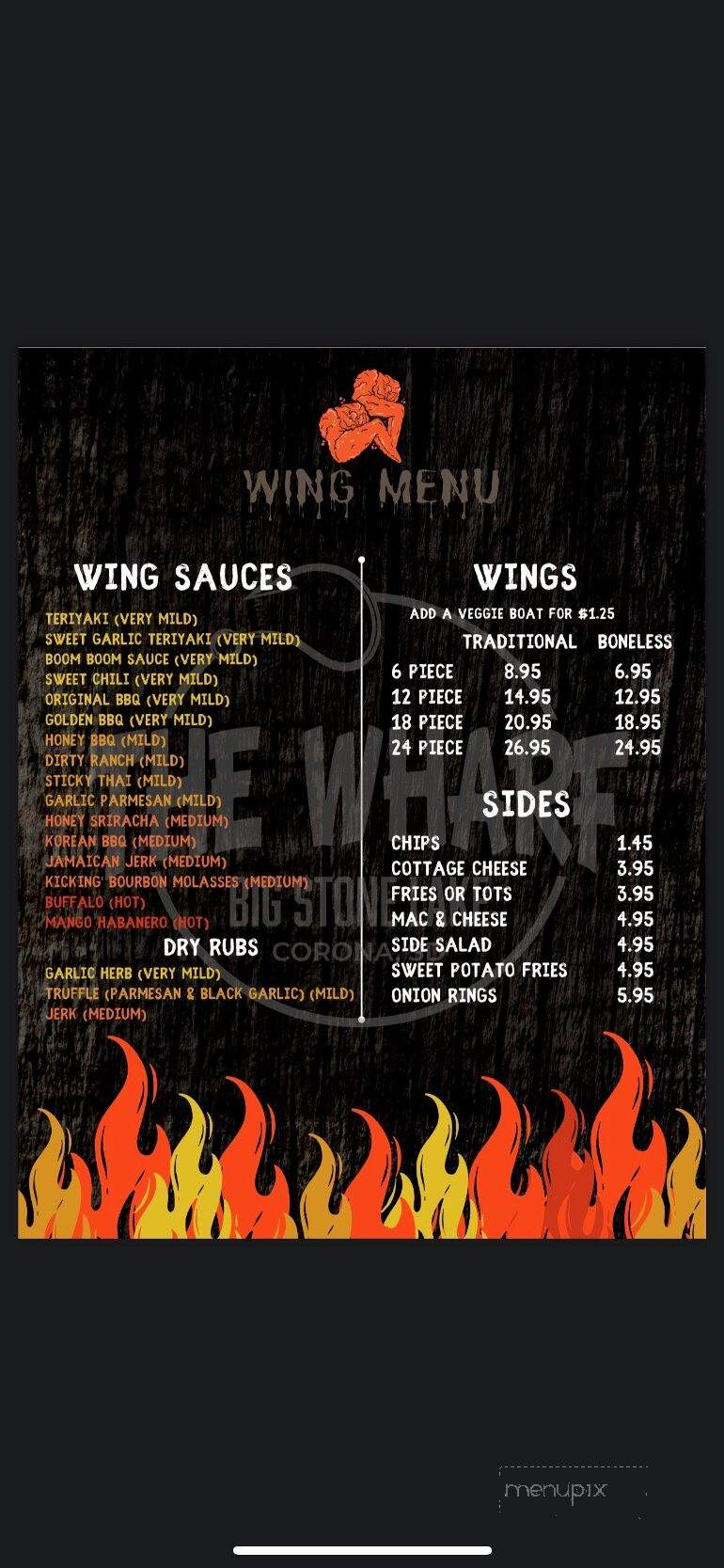 Wharf - Corona, SD menu_pic