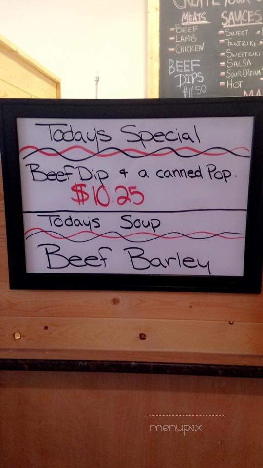 Karamias Nova Scotian Donairs - Williams Lake, BC menu_pic