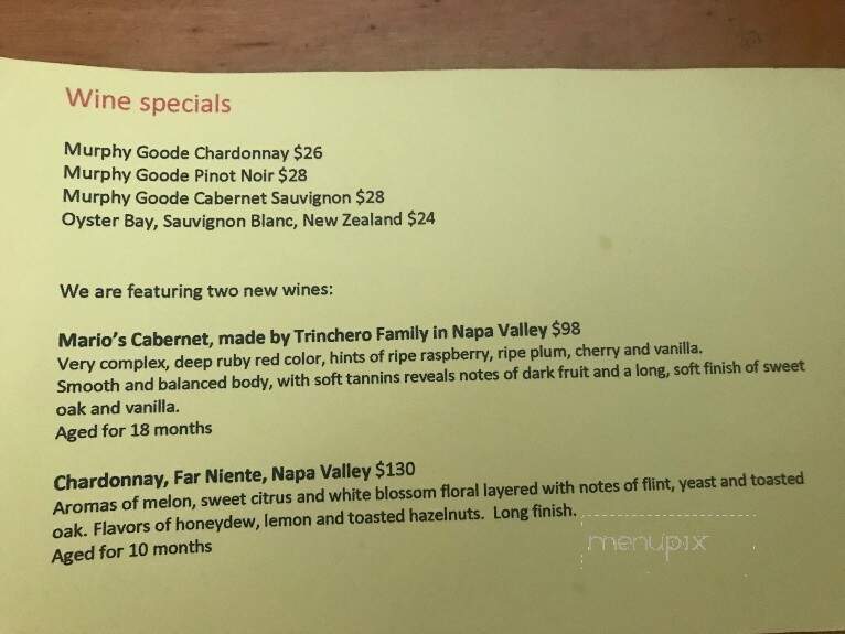 Milagro Restaurant And Bar - key west, FL menu_pic