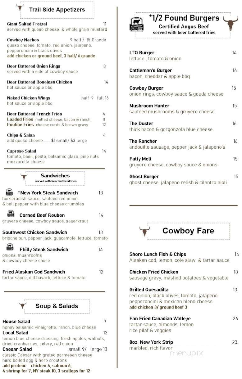 The Local American Saloon - Belgrade, MT menu_pic