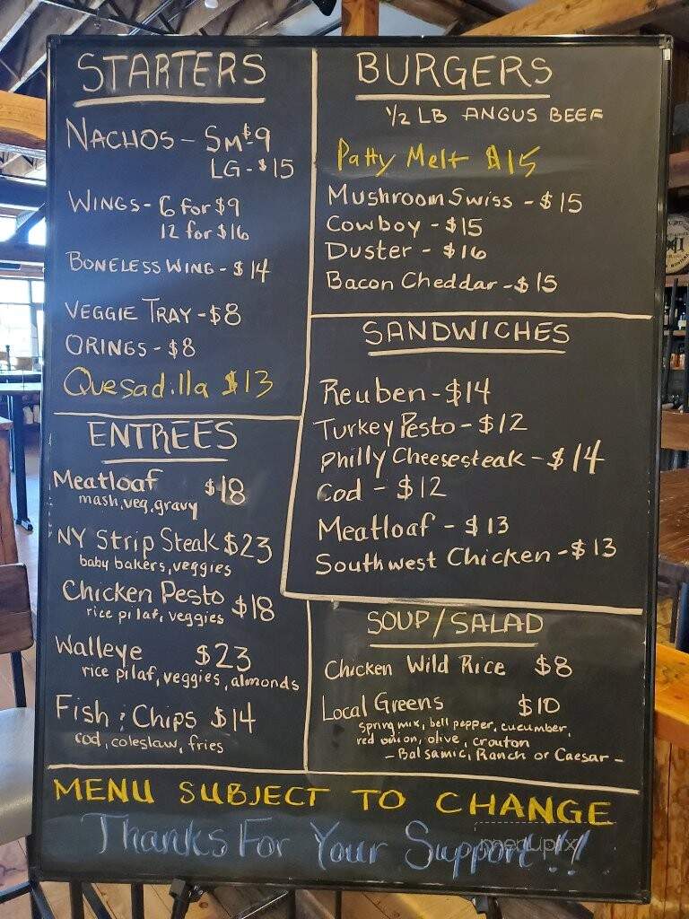 The Local American Saloon - Belgrade, MT menu_pic