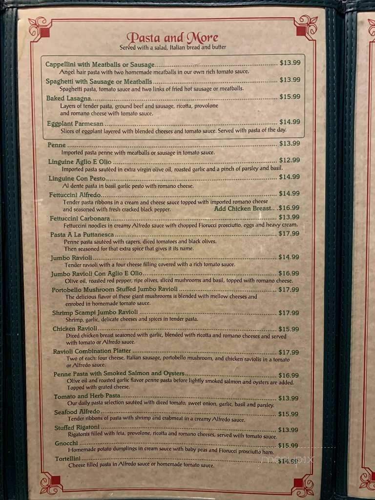 Chiodos Ferro Cucina - Warren, PA menu_pic