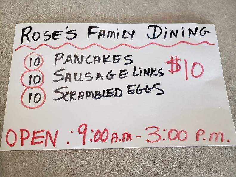 Rose's Family Dining - St Clair Shores, MI menu_pic