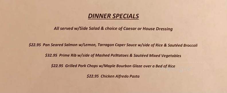 Tohickon Food & Drink - Ottsville, PA menu_pic