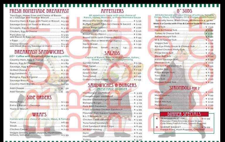 M & M Pizza - Manquin, VA menu_pic