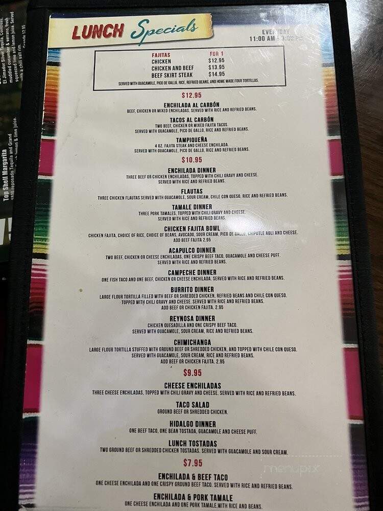 Hacienda Los Arcos Mexican Grill and Bar - Humble, TX menu_pic
