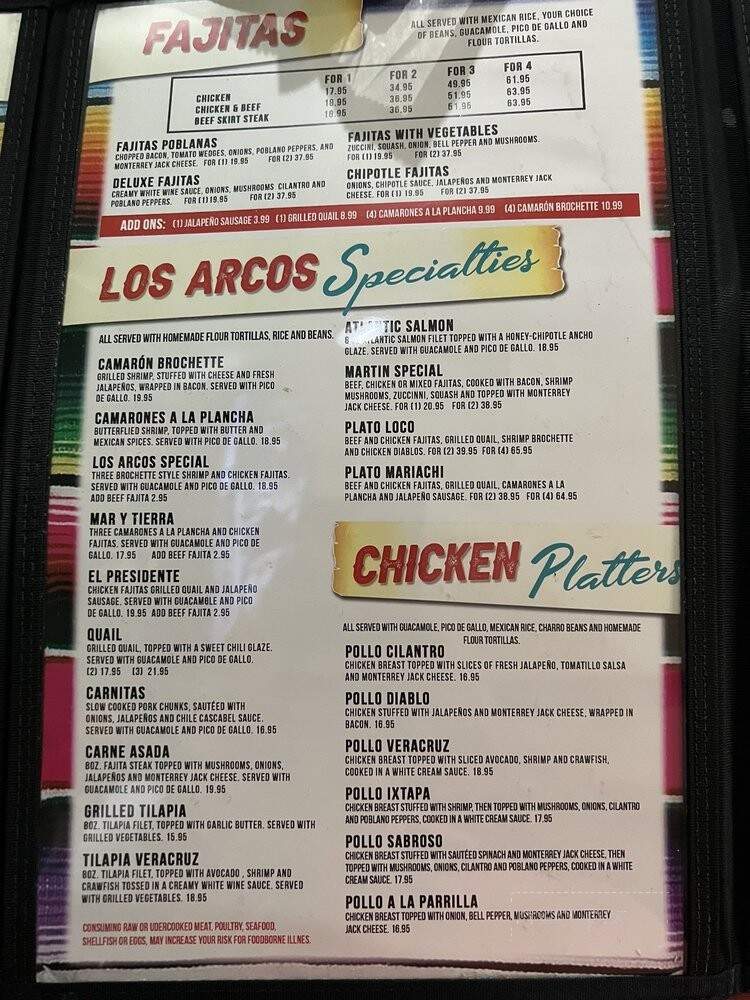 Hacienda Los Arcos Mexican Grill and Bar - Humble, TX menu_pic