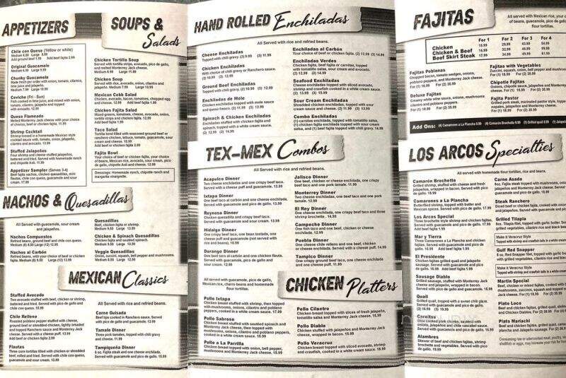 Hacienda Los Arcos Mexican Grill and Bar - Humble, TX menu_pic