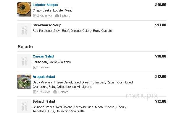 Hook & Ladder Sky Bar - Conshohocken, PA menu_pic
