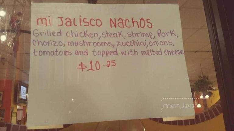 Mi Jalisco - Corbin, KY menu_pic