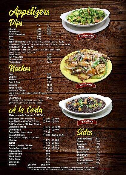 Little Mexico Bar and Grill - Snellville, GA menu_pic